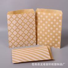 龍港廠家專業生產 外貿 糖果袋 高低口袋 白牛紙袋 燙金袋 通貨紙