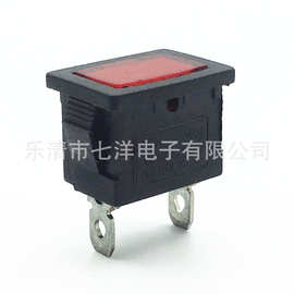 供应方形KCD4 两脚机柜 指示灯 12V/24V/220V尺寸25*31 电源开关