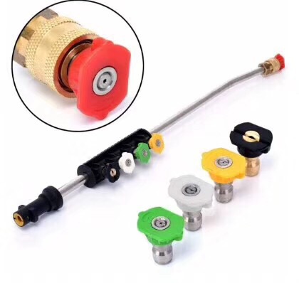 凯K系列高压洗车水枪驰泡沫壶加长弯杆1/4快插扇形喷嘴高压清洗