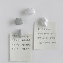 Refrigerator Decorative Magnetic Stickers: Cloud, Raindrop, and Lightning Designs | Message Board & Chalkboard Magnetic Magnets