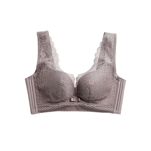 A-to-C underwear, small breasts, super push-up, sexy lace, wire-free, breast-retracting, adjustable bra, vest-style bra