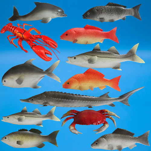 Simulated Vegetable PVC Fish and Shrimp Meat Restaurant Farmhouse Cross-border Home Decor Film and Television Props
