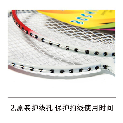 Paceca Badminton racket 2 Beginner Practice Adult Ball pack Multicolor Optional Feather shot