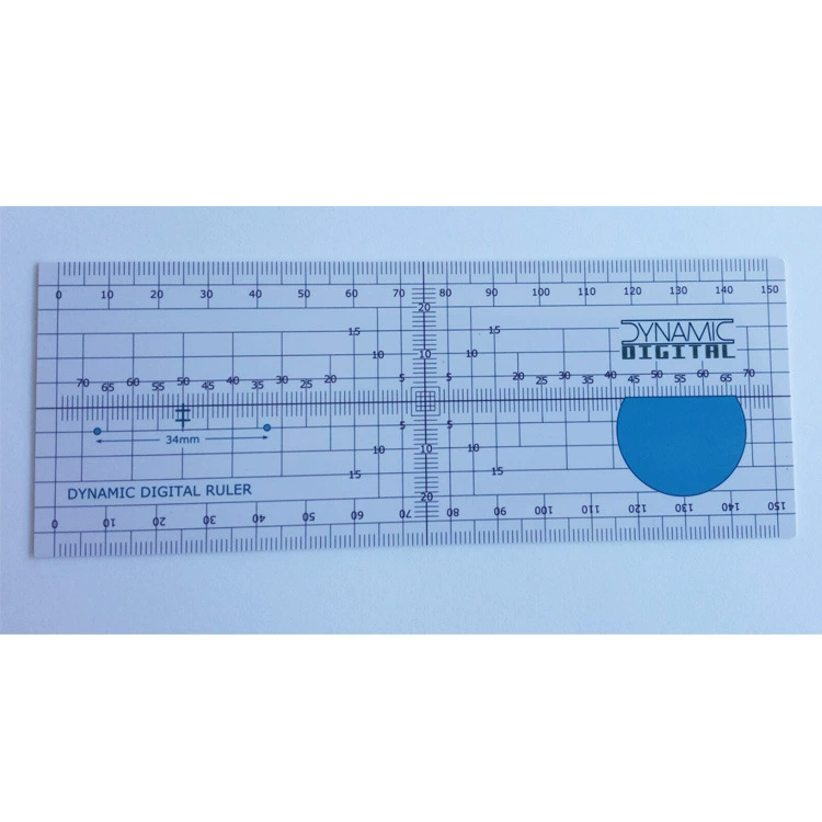 Изготовленный на заказ материал ПВХ цветная печать офтальмология межзрачковая карта контроля расстояния линейка