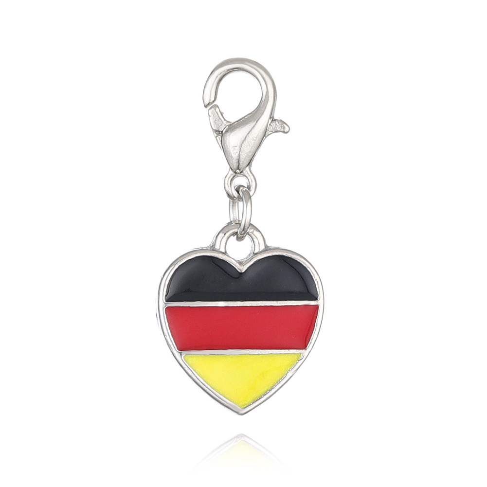 5g Weight Pendant Jewelry Making Type DIY Jewelry Accessories Classification 1 Piece Quantity Zinc alloy Material American Flag Pattern Enamel Design Simple Style, Classic Style Style 1 Piece Zinc Alloy American Flag Pendant 7