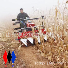 甘肃白银小型收割机玉米秸秆苜蓿草大豆小麦水稻谷子高粱四轮车