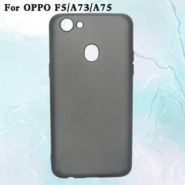 适用OPPO F5全磨砂TPU手机保护壳A73皮套彩绘素材壳A75防摔软壳