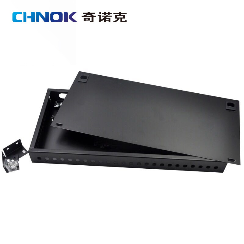 奇诺克24口机架式光纤终端盒光缆尾纤熔接配线箱架|ru