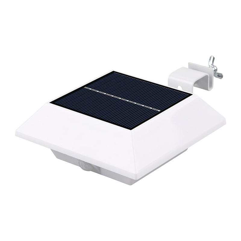 2021太阳能人体感应红外屋檐灯具 花园照明壁灯 户外高亮LED贴片