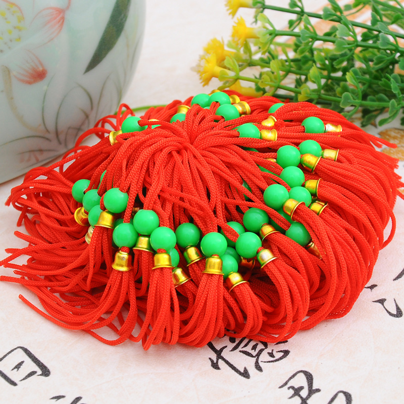 河南厂家专业生产 灯笼穗排须灯盘小金珠穗小绿珠吊穗灯笼配件等|ms