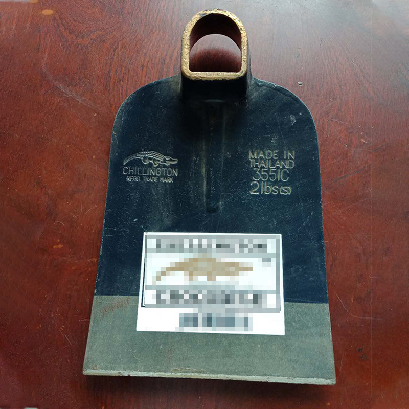 H317 Hoe 出口东南亚农用五金工具橘红色油漆挖掘道硅钢锻压钢锄