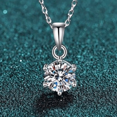 S925纯银吊坠经典个性6爪微镶八心八箭锆石吊坠女不含链气质百搭