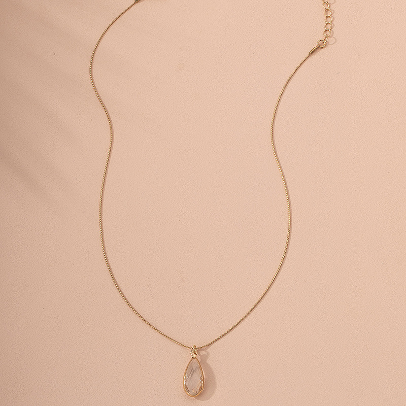 Collier En Alliage De Goutte De Bijoux De Fée Coréenne Pour Les Femmes En Gros display picture 3