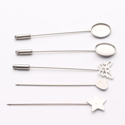 diy手工定制不鏽鋼胸針钛鋼歐美男士飾品配件 廠家直銷