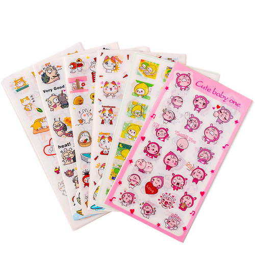 Korean creative cartoon stickers student notebook stickers diy photo album decoration stickers diary production material stickers