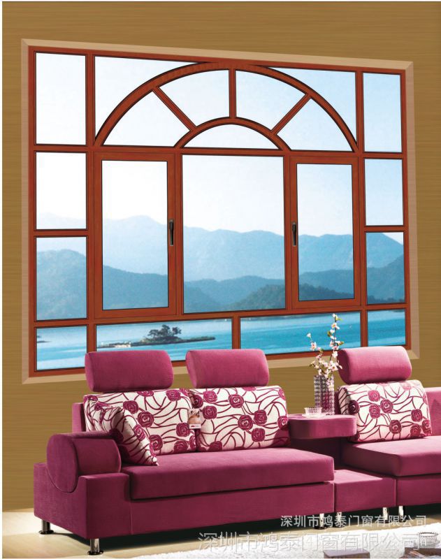 高檔 斷橋鋁合金門窗 中空隔音平開窗 隔熱平開窗 陽台飄窗