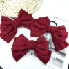 Hairgrip with bow, cute hairpin, hairpins, shiffon hair accessory, Japanese and Korean, Korean style