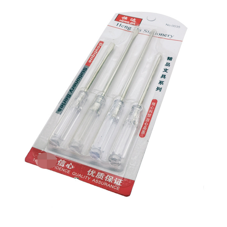 L1423 cuatro destornillador de cristal destornillador manual herramientas de combinación doméstica 10 yuanes tienda 10 yuanes tienda
