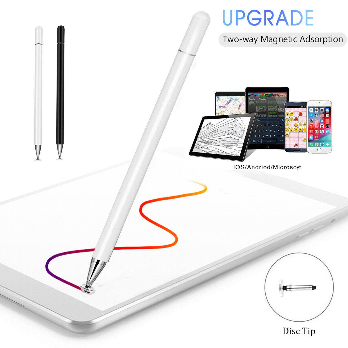 iPad吸盘笔，适用于iPhone，ipad，安卓等手机平板，iPad触控笔