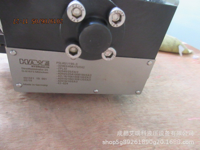 哈威PSL4G1/190-3-32O63/40A130/EA2-E2-G24六联多路阀 原装