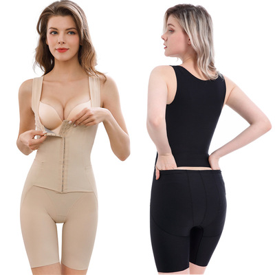咖啡因体雕春夏新款塑身衣连体石墨烯中压束身美体内衣女产后收腹