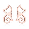 Cute fashionable small earrings stainless steel, Korean style