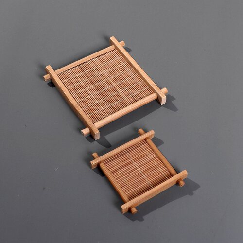 Tingtai coaster, bamboo tea coaster, insulation pad, tea set, tea ceremony accessories, jewelry display, photography props