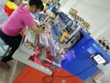 水泵气泵电机线圈全自动包胶绕线机  罩极电机步进马达精密绕线机