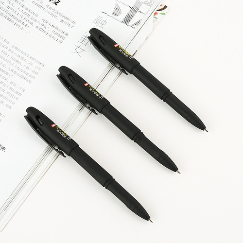 Office frosted gel pen 1.0 large capacity bullet black signature pen stationery wholesale water pen