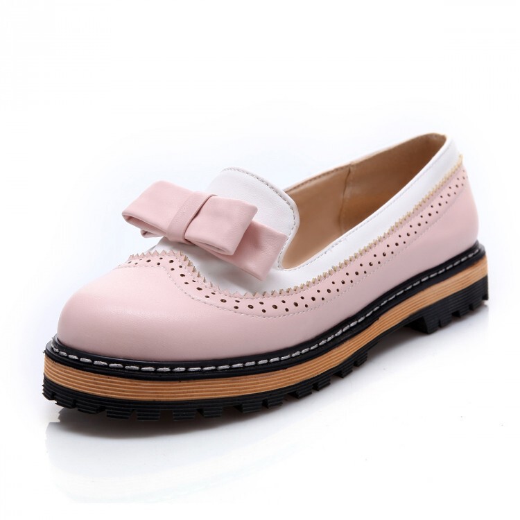 Color matching shoes size 32-43 foreign trade bow 2018 new women's shoes AliExpress wish generation M-2