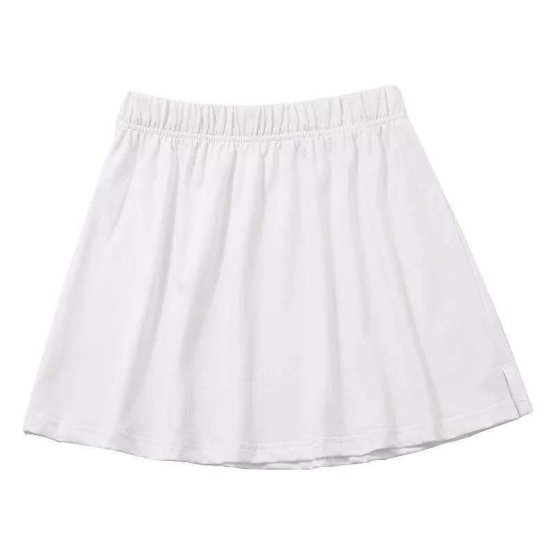 Толстовка Базовый Артефакт Низ Белый Обод Интерьер Поддельный Белый T Перекрывающийся Белая Базовая Юбка Из Чистого Хлопка Боковая Юбка