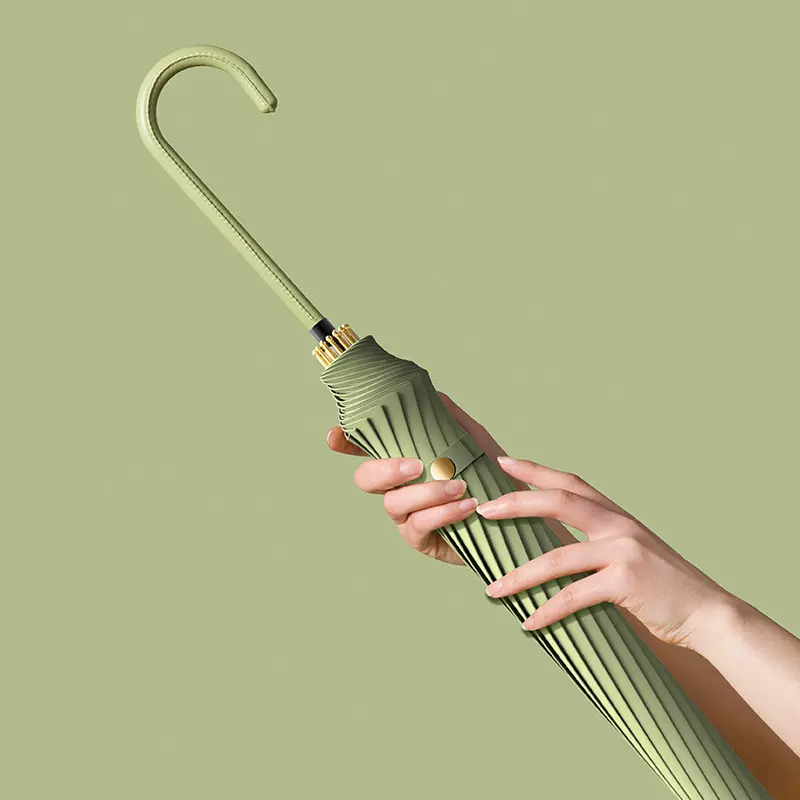 大量批发16骨自动长柄雨伞遮阳防晒直杆伞男女晴雨两用伞定制广告