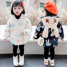 女童棉衣2022冬裝新款韓版洋氣兒童羽絨棉寶寶加厚棉襖上衣童裝潮