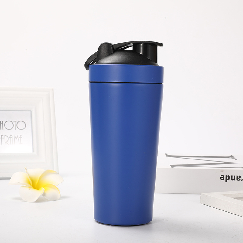 Vaso shaker de acero inoxidable 304 doble pared para gimnasio proteína batido
