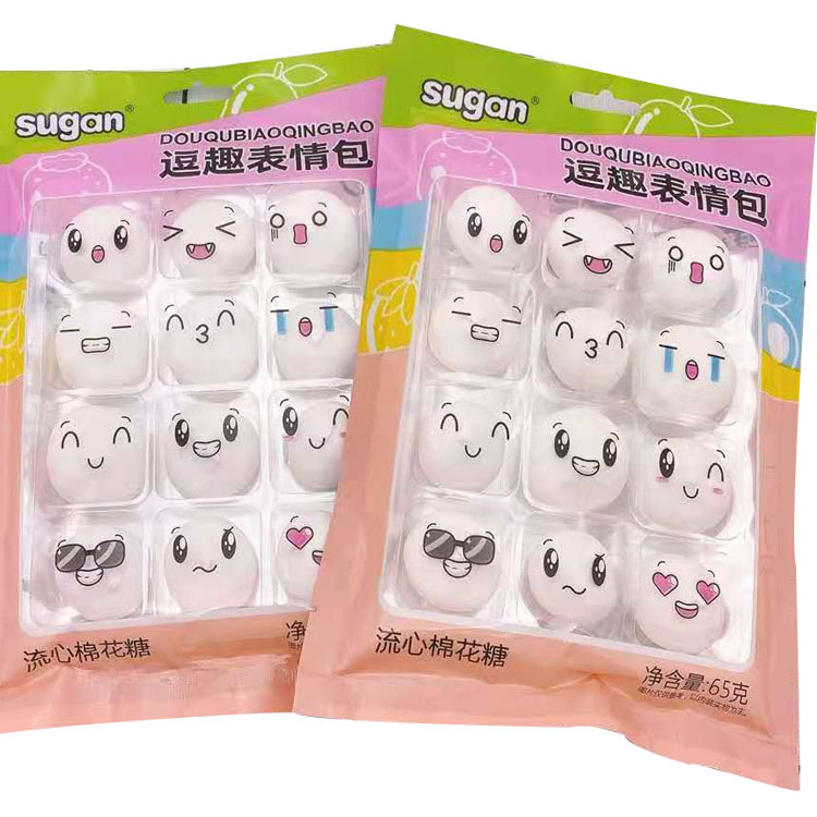 Sugan cotton candy flowing heart emoji packaging girl baking net red…
