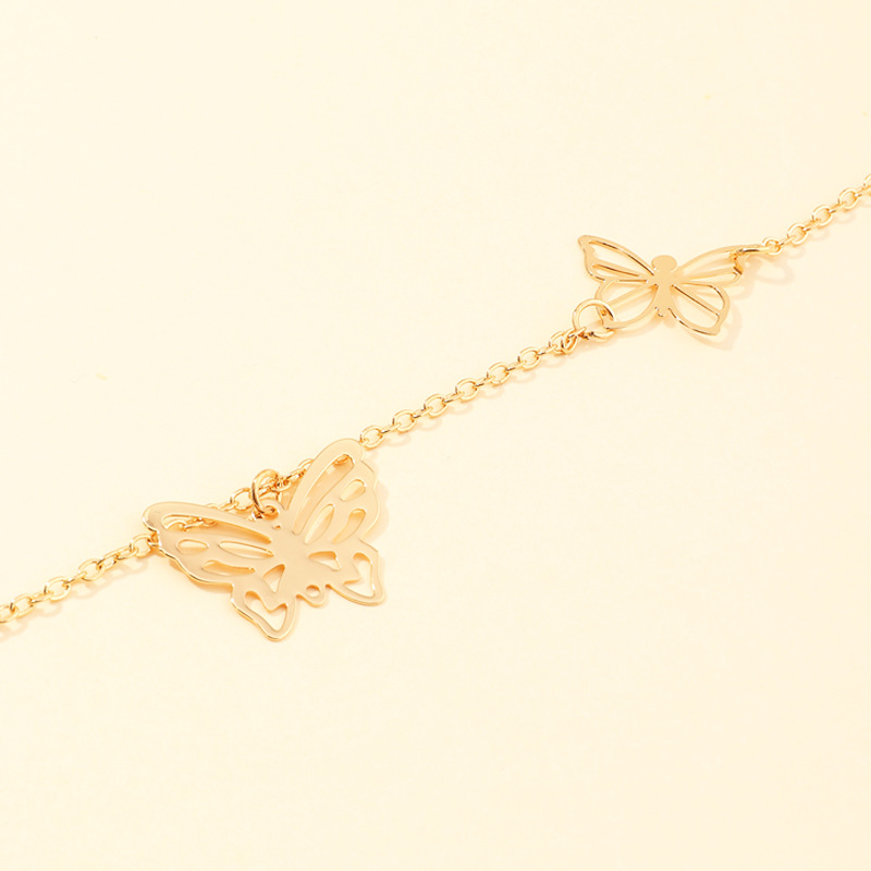 Nz1644 Europäischer Und Amerikanischer Grenz Überschreiten Der Schmuck New Fashion Butterfly Halskette Einfache Temperament Halskette display picture 5