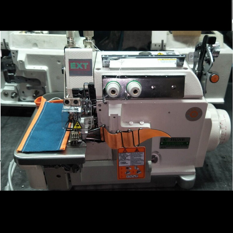 Curtain edging machine synchronous bag bag machine pocket five-line edging machine EXT5214 wind shield Hemming Machine