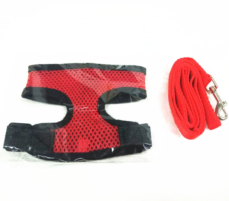 Жилет для кошек и собак Дышащий хомяк Модный сетчатый нагрудный костюм для домашних животных Сетчатый костюм для домашних животных плюс Тяговый костюм