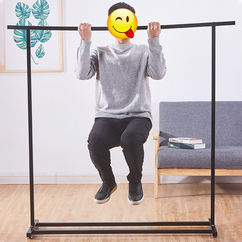 Single pole clothes drying rack floor-standing household clothes drying rod indoor clothes drying rack floor bedroom balcony mobile clothes hanging rack
