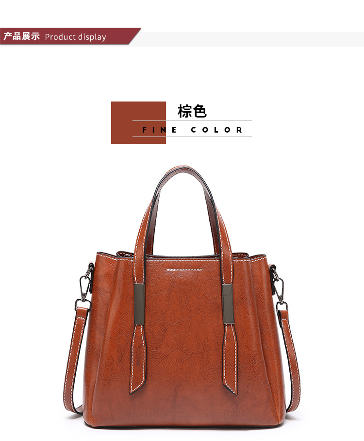 Korean Fashion Simple Portable Large Capacity Messenger Bag display picture 7