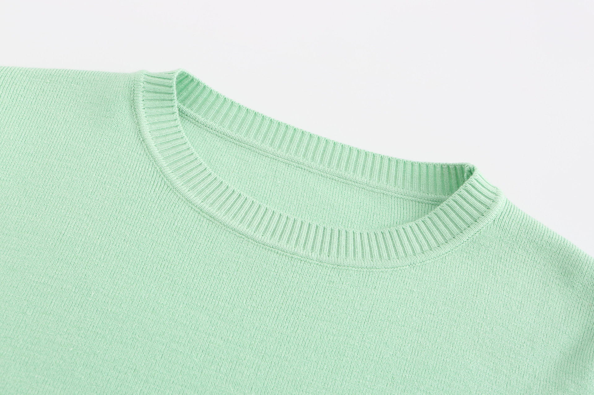Women's Sweater Set Summer Macaron Colour Matching Co-ord Suit_voghion.com