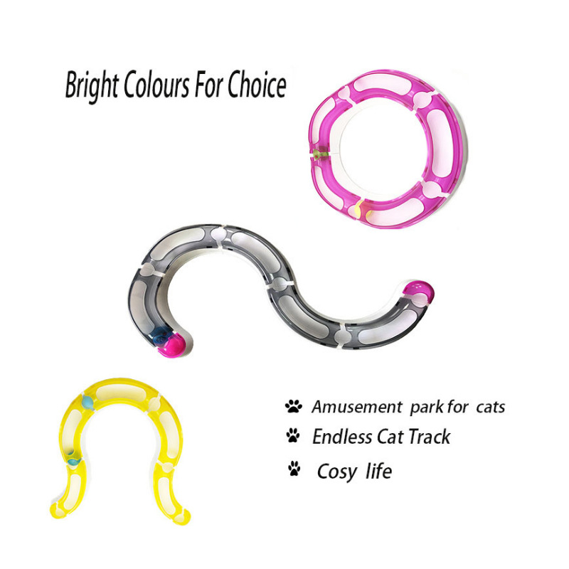 亞馬遜跨境寵物貓玩具可變形轉(zhuǎn)盤 寵物益智聲光軌道球轉(zhuǎn)盤定制