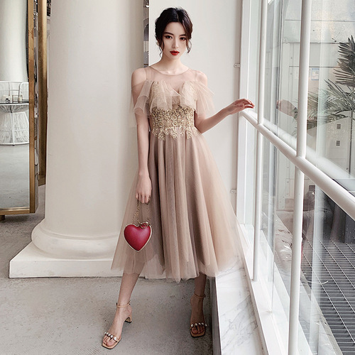 Robe de soirée Bridesmaid Costume Fairy evening party Dress 