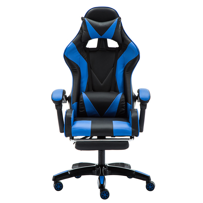 Черный и синий с подставкой для ног