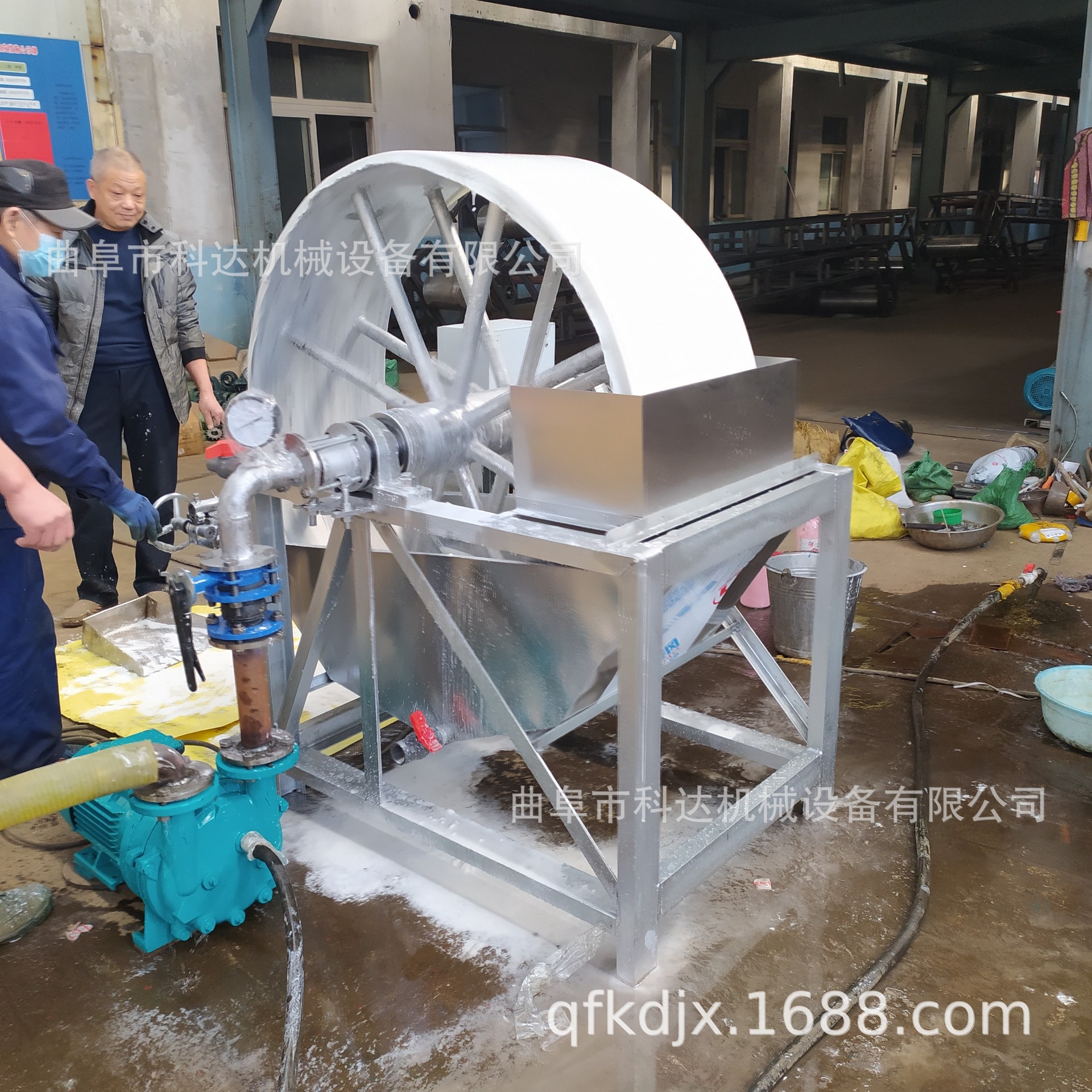 玉米淀粉浆脱水机视频XWZF真空带式马铃薯淀粉去水机