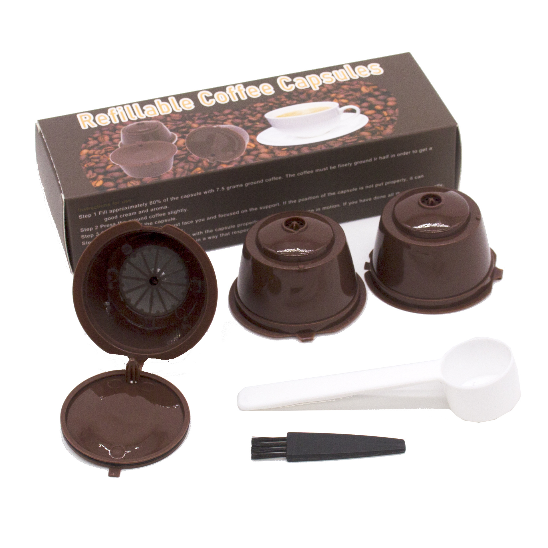 多趣棕色3个彩盒