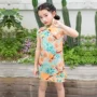 女童儿童印花短袖旗袍