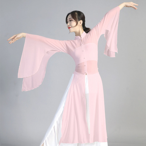 [Live Broadcast Exclusive] Classical Dance Practice Autumn and Winter Performance Costumes Women's Chinese Ancient Style Wide Sleeves Flowing Fairy Gauze Dance Costumes