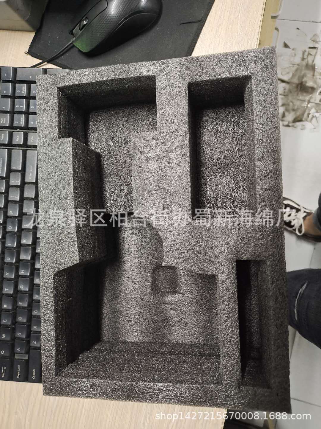 厂家直销黑色珍珠棉异形包装泡沫/仪器包装海绵泡沫