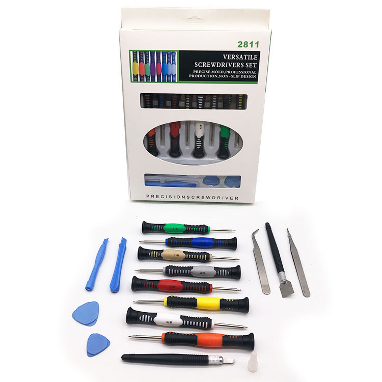 16合一手动螺丝批套装 iphon 安卓手机拆机工具 手动螺丝刀套装